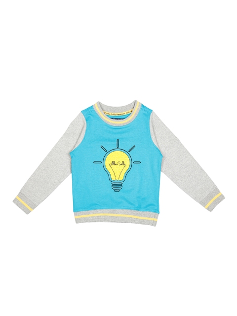 

Allen Solly Junior Girls Blue & Grey Printed Sweatshirt