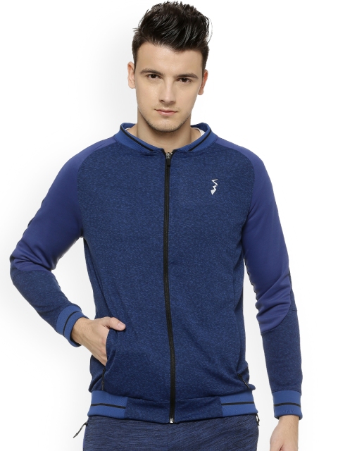 

Campus Sutra Men Blue Solid Lightweight Sporty Jacket