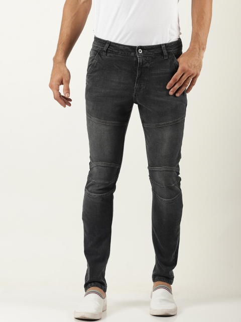 

Blue Saint Men Charcoal Skinny Fit Mid-Rise Clean Look Stretchable Jeans