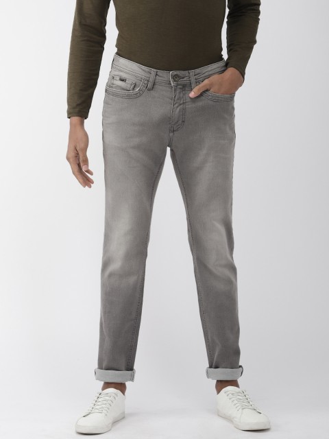 

GAS Men Grey Albert Slim Fit Mid-Rise Clean Look Stretchable Jeans