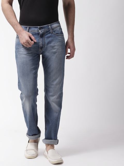 

GAS Men Blue Regular Fit Mid-Rise Clean Look Stretchable Jeans