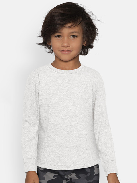 

GAP Baby Boys' Textured Long Sleeve T-Shirt, Off white