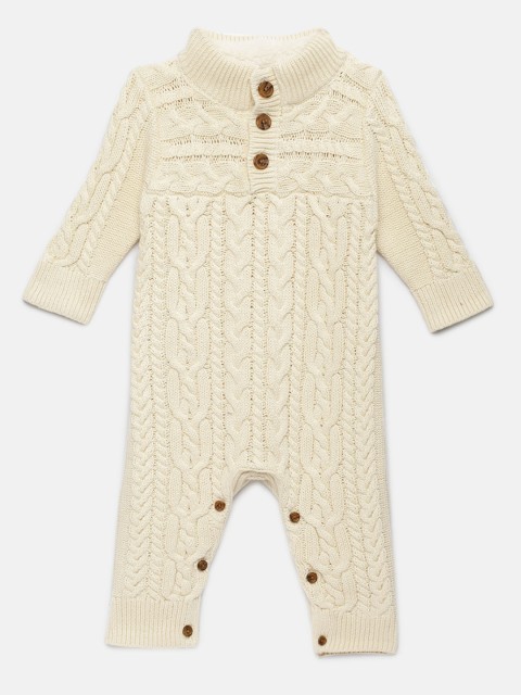 

GAP Baby Boys' Off-White Cable-Knit One-Piece
