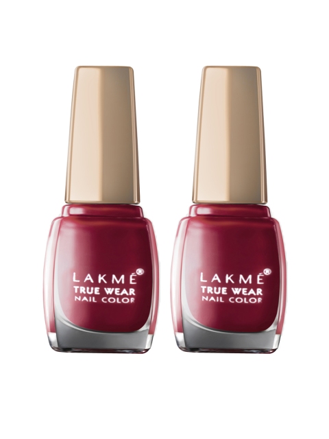 

Lakme Set of 2True Wear Freespirit Nail Polish D416, Red