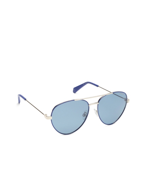 

Polaroid Unisex Aviator Sunglasses PLD 6055/S PJP 59C3, Blue