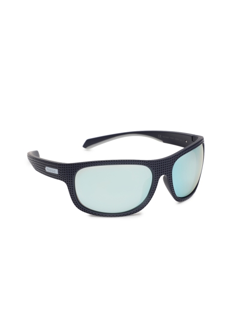 

Polaroid Unisex Silver Rectangle Sunglasses PLD 7022/S PJP 63EX