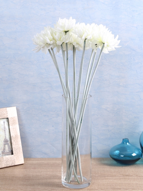 

Fourwalls Set Of 12 White Artificial Chrysanthemum Flower Stems