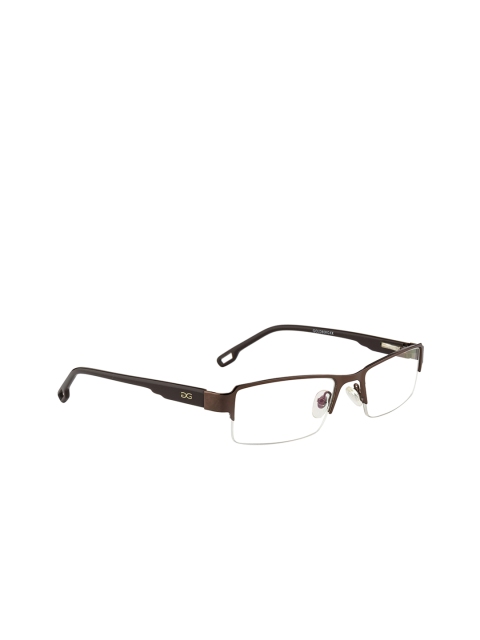 

Gold Berg Unisex Brown Solid Half Rim Rectangle Frames