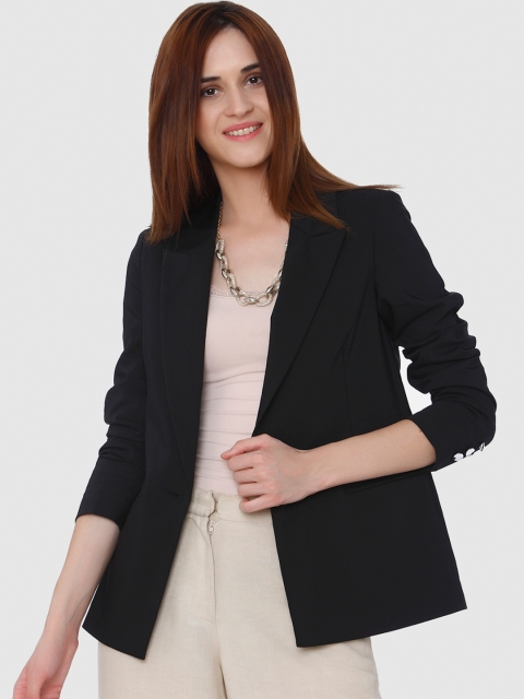 

Vero Moda Women Black Solid Blazer