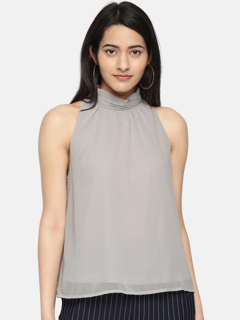 

Vero Moda Women Grey Solid Top
