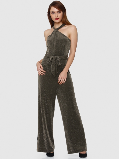 

Vero Moda Women Black Solid Basic Jumpsuit