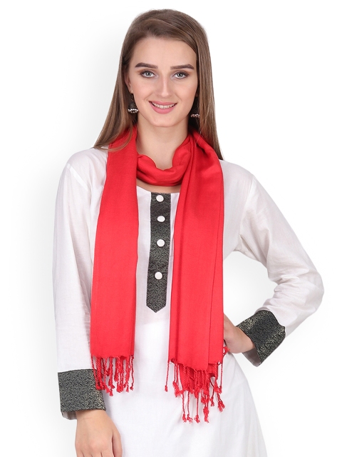 

Anekaant Women Red Solid Stole