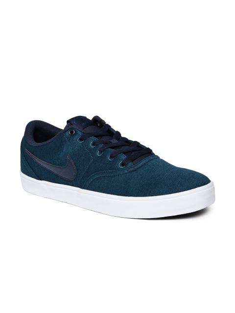 

Nike Unisex Blue Solid SB CHECK SOLAR CNVS PRM Skateboarding Shoes