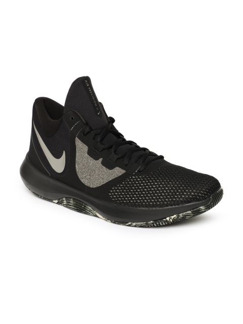 

Nike Men Black Air Precision II Basketball Shoes
