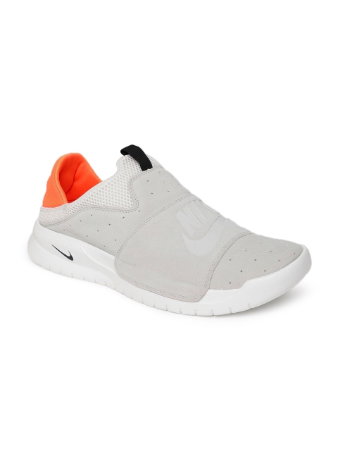 

Nike Men Grey & White Benassi Slip-On Training Shoes