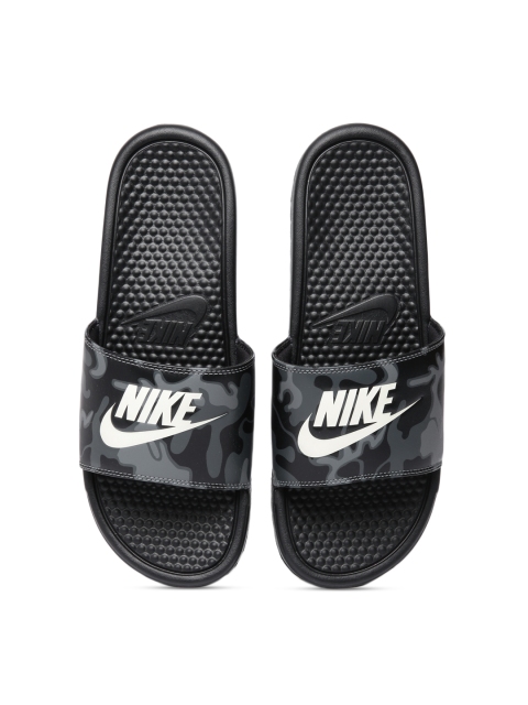 

Nike Men Black Benassi Printed Sliders