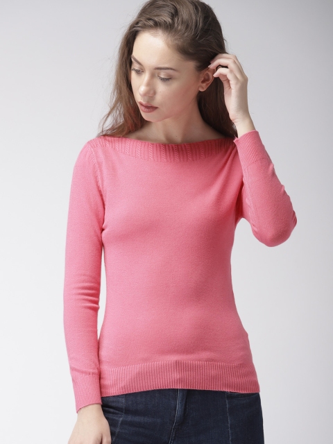 

Fort Collins Women Pink Solid Sweater Vest