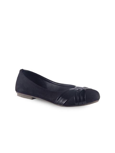 

MSC Women Black Solid Synthetic Ballerinas