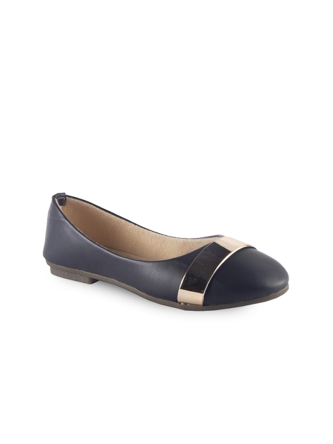 

MSC Women Black Solid Synthetic Ballerinas