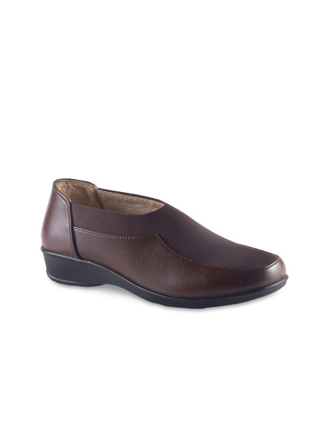 

MSC Women Brown Slip-On Sneakers
