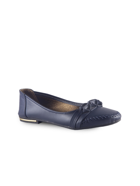 

MSC Women Blue Solid Synthetic Ballerinas