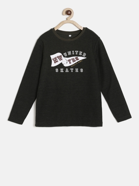 

Marks & Spencer Girls Green Printed Round Neck T-shirt