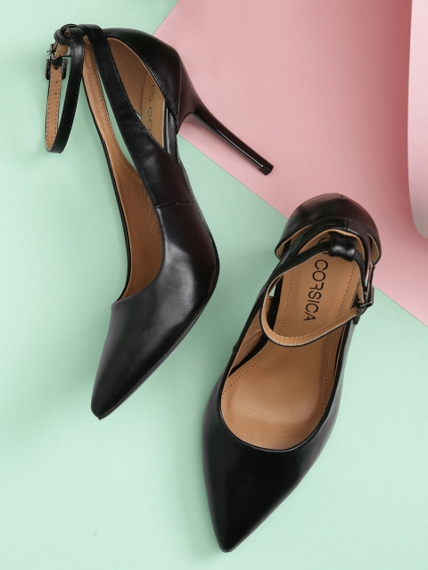 

CORSICA Women Black Solid Pumps