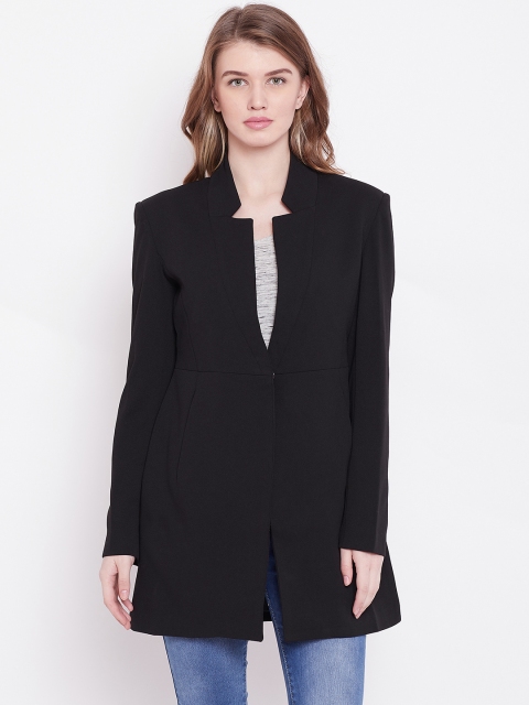 

Duke Women Black Solid Casual Longline Blazer