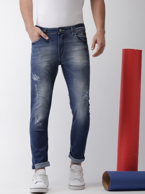 

Harvard Men Blue Skinny Fit Mid-Rise Mildly Distressed Stretchable Jeans