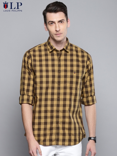 

Louis Philippe Sport Men Brown Slim Fit Checked Casual Shirt