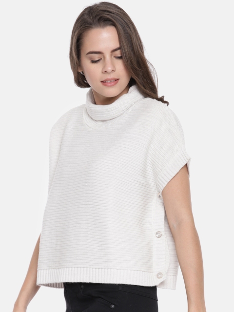 

Duke Women Off-White Solid Pullover