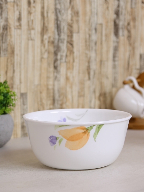 

Corelle White Set Of 7 Printed Bowls