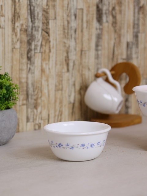 

Corelle White Set Of 3 Printed Glass Curry Bowls