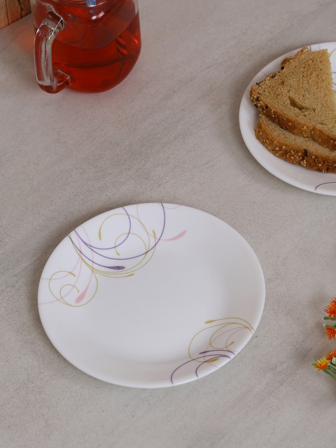 

Corelle White 6 Pieces Printed Glass Plate Set