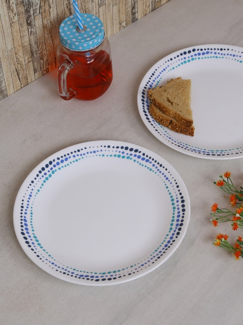 

Corelle White Printed 6 Pieces Glass Plate Set