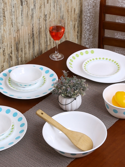 

Corelle White Printed Glass Dinner Set