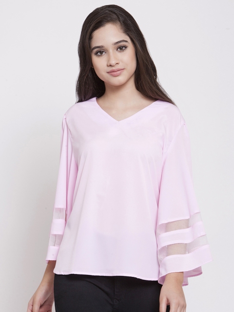 

Martini Women Pink Solid A-Line Top