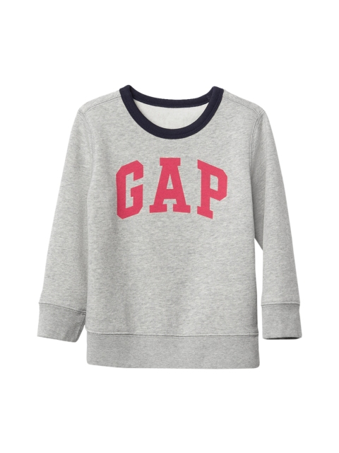 

GAP Boys Grey Logo Crew Sweatshirt