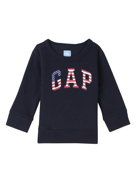 

GAP Boys Navy Blue Logo Crew Sweatshirt