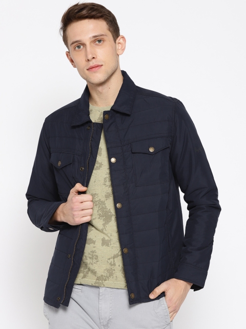 

Pepe Jeans Men Navy Solid Tailored Jacket, Navy blue