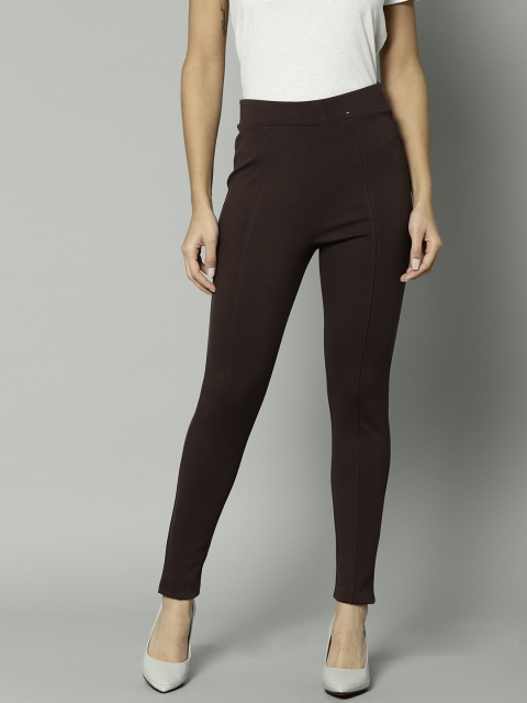 

Marks & Spencer Women Coffee Brown Solid Treggings