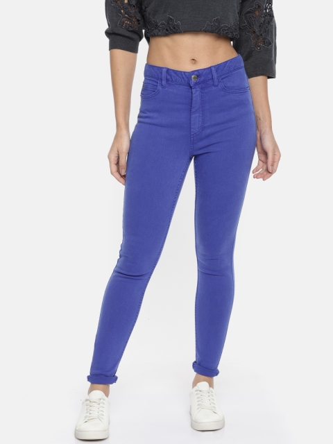 

Marks & Spencer Women Blue Super Skinny Fit Mid-Rise Clean Look Stretchable Jeans