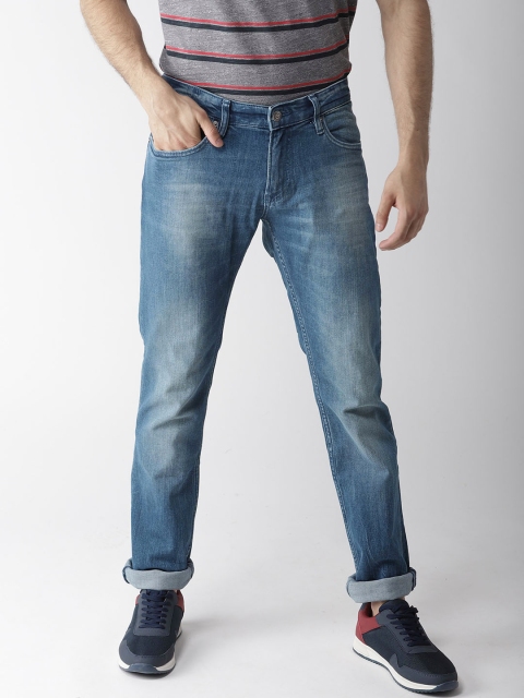 

Tommy Hilfiger Men Blue Slim Fit Mid-Rise Clean Look Stretchable Jeans