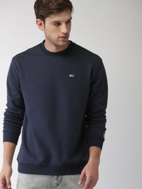 

Tommy Hilfiger Men Navy Blue Solid Sweatshirt