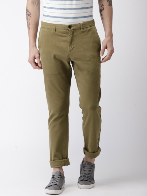 

Tommy Hilfiger Men Khaki Bleecker Chino Stretch Slim Fit Solid Chinos