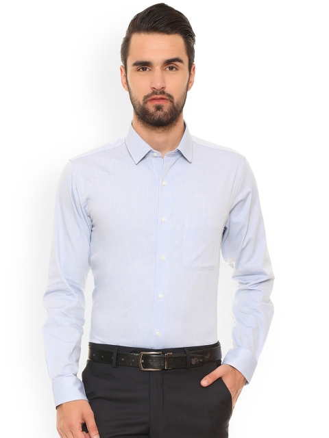 

Peter England Men Blue Slim Fit Solid Formal Shirt