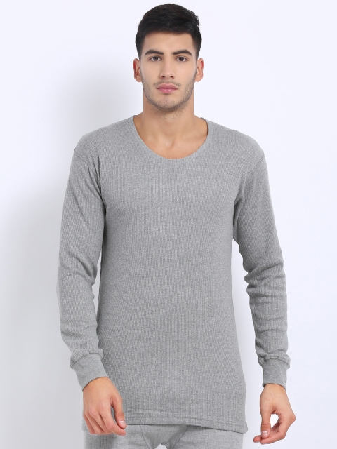 

Crocodile Men Grey Melange Thermal Top