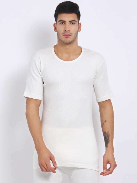 

Crocodile Men Off White Thermal Top