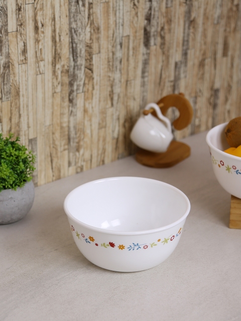 

Corelle White Printed 3 Pieces Glass Bowls