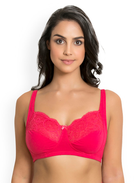 

Zivame Pink Solid Non-Wired Non Padded Everyday Bra ZI1518FASH00RED